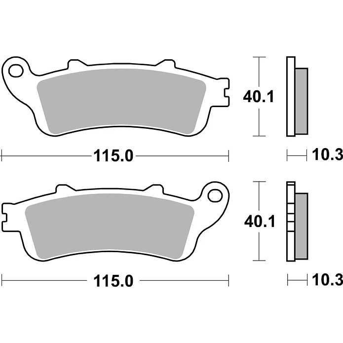 Pastilhas de Travão Trás SBS 880LS Honda GL Gold / GL Bagger / GL 2