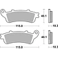 Pastilhas de Travão Trás SBS 880LS Honda GL Gold / GL Bagger / GL - Thumbnail 2