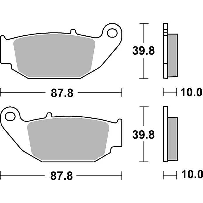 Pastilhas de Travão Trás SBS 915SI Honda CRF / CB / MSX / ST, Suzuki GSX-R / GSX-S e outras 2