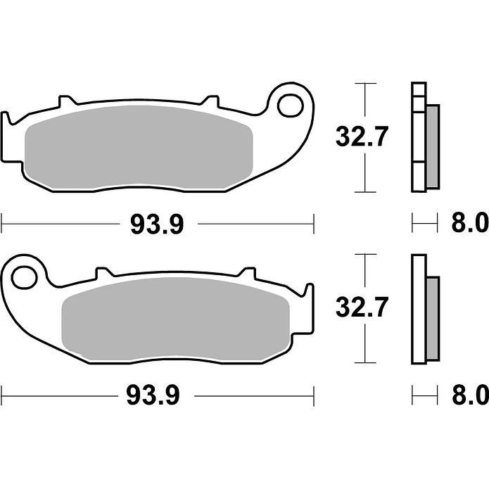 Pastilhas de Travão SBS 926HF Fantic TL / XE Competition / XE Performance / Caballero e outras 2