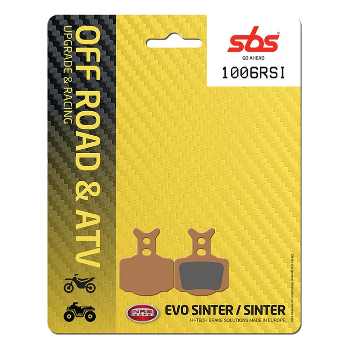 Pastilhas de Travão SBS 1006RSI GasGas MC, KTM SX-E 3 / SX-E 5, Husqvarna EE 5 / EE 3 e outras 1