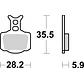 Pastilhas de Travão SBS 1006RSI GasGas MC, KTM SX-E 3 / SX-E 5, Husqvarna EE 5 / EE 3 e outras - Thumbnail 2