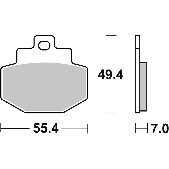 Pastilhas de Travão SBS 166MS Vespa GTS / GTV / Sei Giorni, Gilera Runner, Piaggio MP3 e outras 2