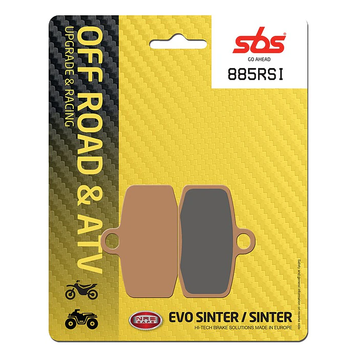 Pastilhas de Travão Frente SBS 885RSI KTM Freeride, Ohvale GP-0 / GP-1, GasGas TXT e outras 1