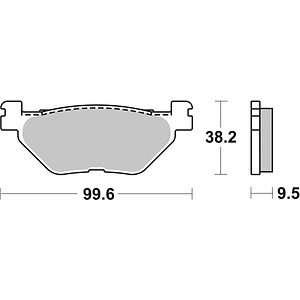 Pastilhas de Travão Trás SBS 769LS Yamaha FJR / XT / XV Bolt / XV