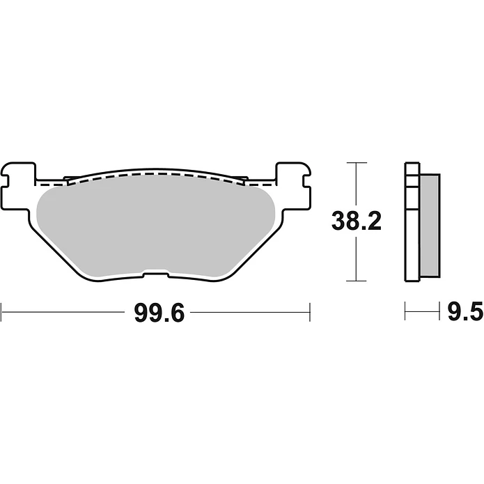Pastilhas de Travão Trás SBS 769LS Yamaha FJR / XT / XV Bolt / XV / XVS V-Star / TDM e outras 2
