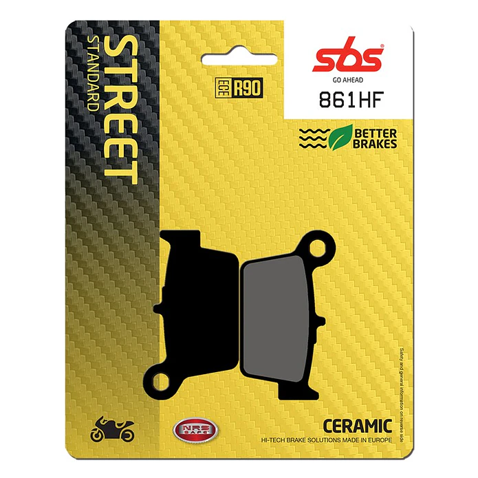 Pastilhas de Travão Trás SBS 861HF Beta Enduro / Motard / ALP 4.0 / Urban, Voge Rally e outras 1