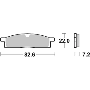 Pastilhas de Travão Frente SBS 589RSI Yamaha YZ 85 / TT-R / YZ 65