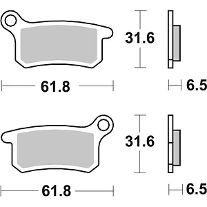 Pastilhas de Travão SBS 783RSI GasGas MC 65