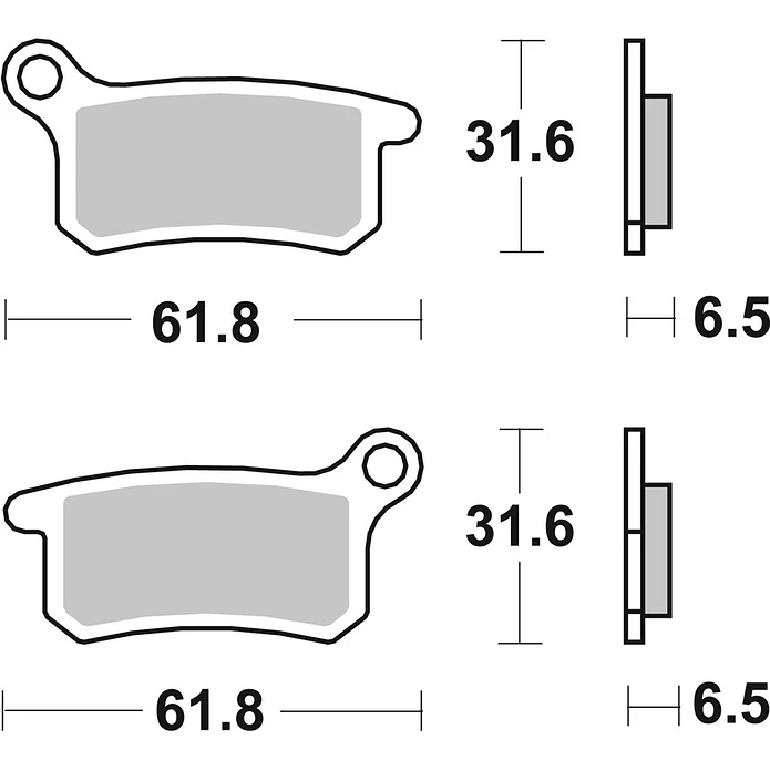 Pastilhas de Travão SBS 783RSI GasGas MC 65, KTM SX / SX 65, Husqvarna TC 65 / CR 65 2