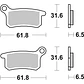 Pastilhas de Travão SBS 783RSI GasGas MC 65, KTM SX / SX 65, Husqvarna TC 65 / CR 65 - Thumbnail 2