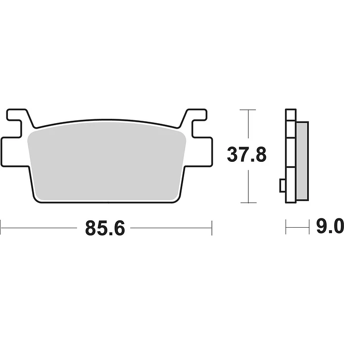 Pastilhas de Travão Trás SBS 238HF Kymco AK 2