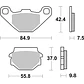 Pastilhas de Travão SBS 546SI Kawasaki KX, Polaris Ranger / Phoenix, KTM MX, Suzuki GS e outras - vignette 2