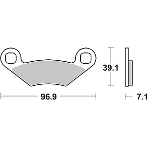 Pastilhas de Travão SBS 642ATS Polaris Sportsman / Outlaw