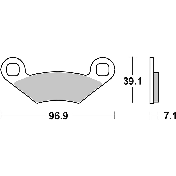 Pastilhas de Travão SBS 642ATS Polaris Sportsman / Outlaw / RZR Trail / Ranger e outras 2