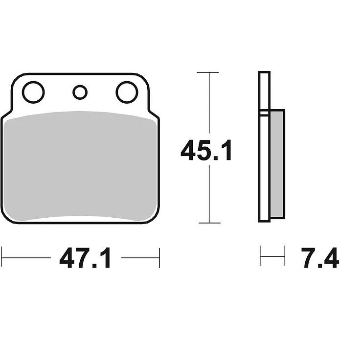 Pastilhas de Travão Trás SBS 649HF Suzuki LT-Z / LT-R / LT, Hyosung TE Rapier e outras 2