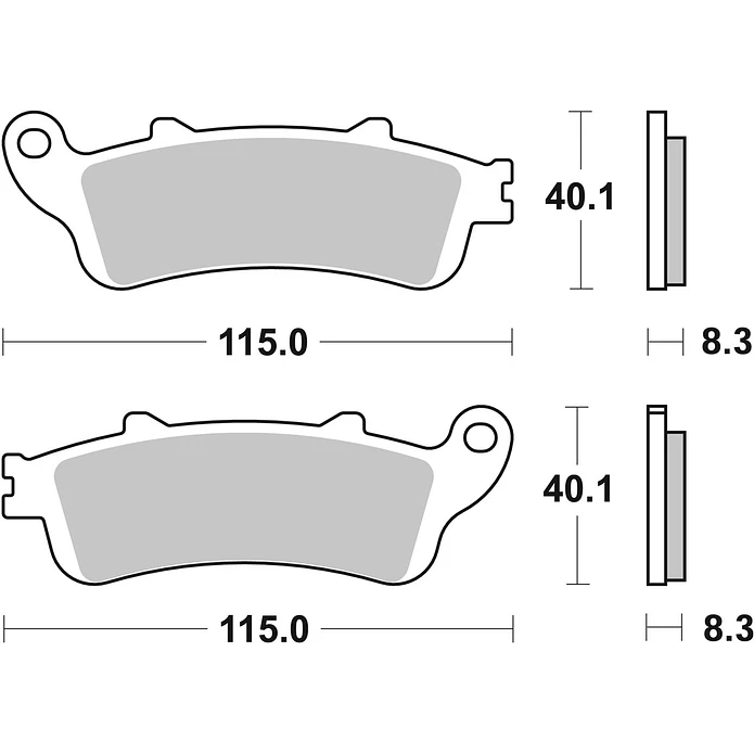 Pastilhas de Travão SBS 736LS Honda XL / VT / VFR / NT / ST / CBR / VTX / CB e outras 2