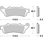 Pastilhas de Travão SBS 736LS Honda XL / VT / VFR / NT / ST / CBR / VTX / CB e outras - Thumbnail 2