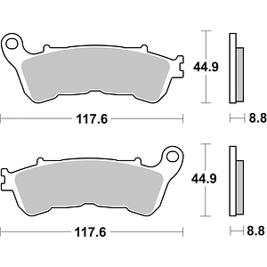 Pastilhas de Travão SBS 828LS Honda VFR / XL / NC / CBF / CB / NT