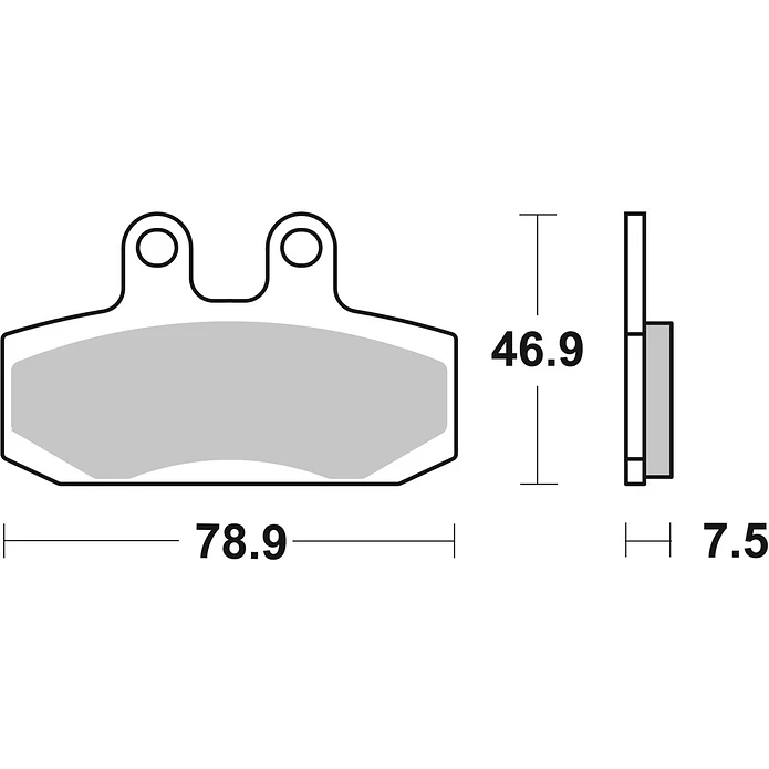 Pastilhas de Travão Frente SBS 124HF Honda SJ Bali 2