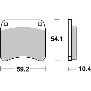 Pastilhas de Travão SBS 523HF Triumph T140 / TR7V / Trident / TSS