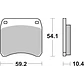 Pastilhas de Travão SBS 523HF Triumph T140 / TR7V / Trident / TSS / TSX, Ducati Sport e outras - vignette 2