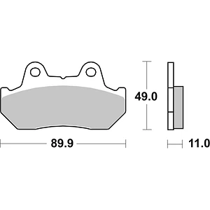 Pastilhas de Travão SBS 542HS Honda CB / VF / VT / CBX / GL Gold