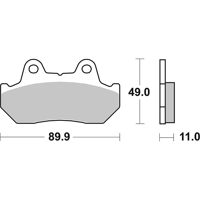 Pastilhas de Travão SBS 542HS Honda CB / VF / VT / CBX / GL Gold / CBR / CM / CX Turbo e outras 2