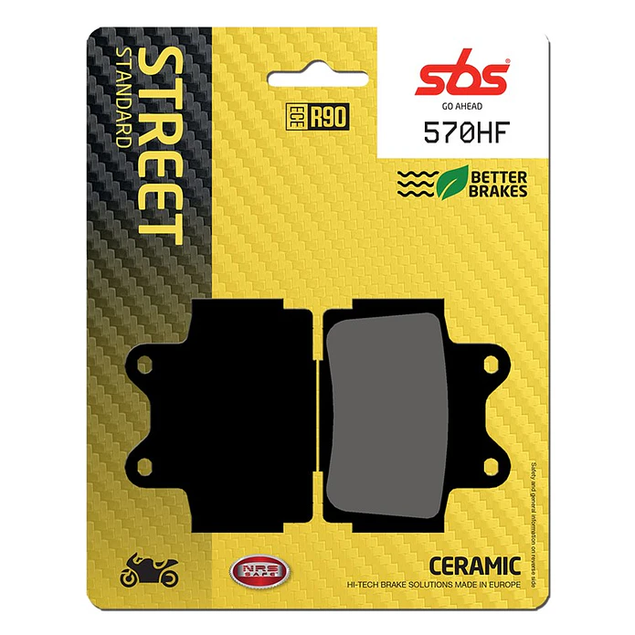 Pastilhas de Travão SBS 570HF Yamaha SRX / FZR / FZ / XJ / RZ / TZR / RD / FZS Fazer e outras 1