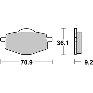 Pastilhas de Travão SBS 575RSI Yamaha Crypton / XT / DT / YZ / IT