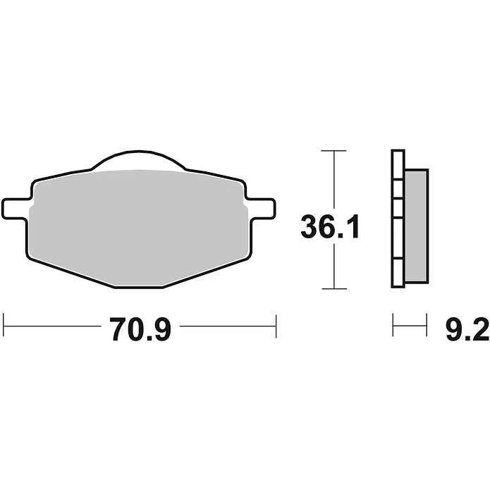 Pastilhas de Travão SBS 575RSI Yamaha Crypton / XT / DT / YZ / IT, Gilera Oregon / RC e outras 2