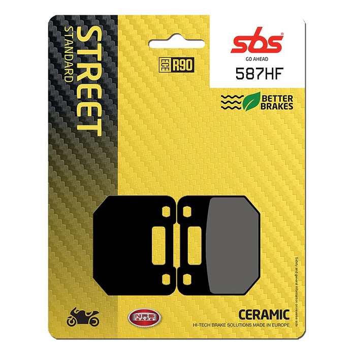Pastilhas de Travão Frente SBS 587HF Suzuki RG 80 / RG Gamma 1