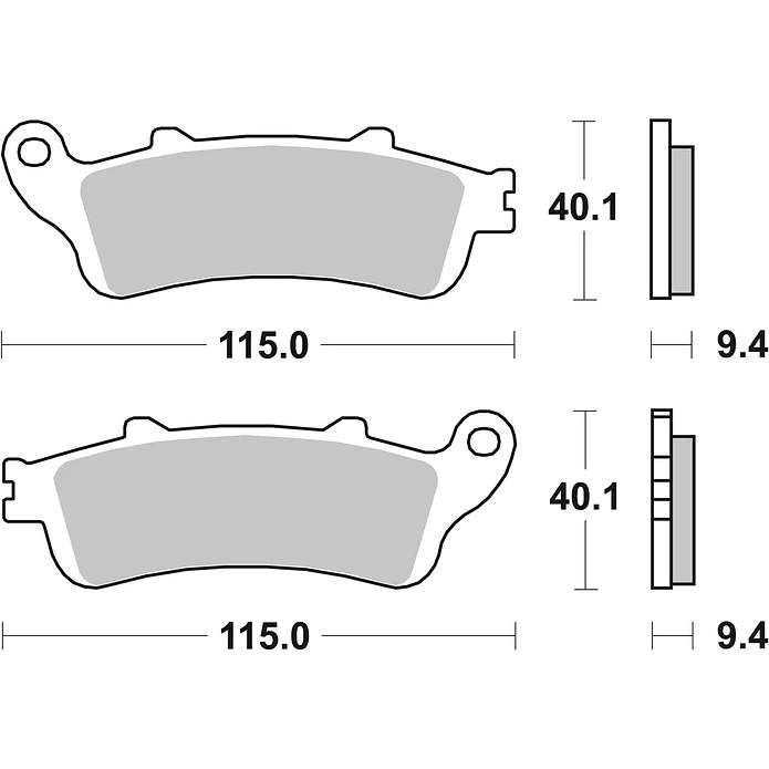 Pastilhas de Travão Trás SBS 722LS Honda ST 2