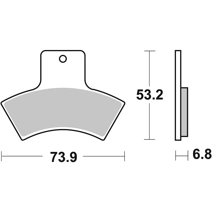 Pastilhas de Travão Trás SBS 755ATS Polaris Sportsman / Scrambler / Trail / Magnum e outras 2
