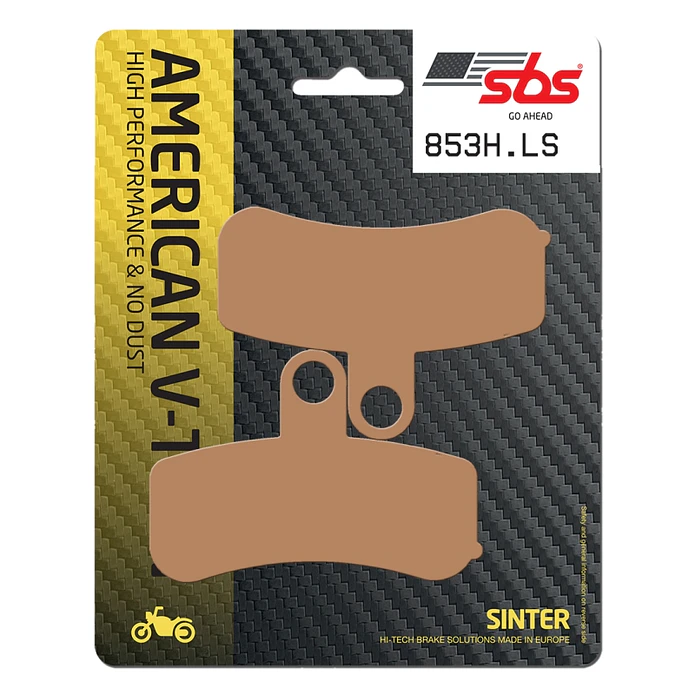 Pastilhas de Travão Frente SBS 853HS Harley-Davidson Softail / Dyna / Touring e outras 1