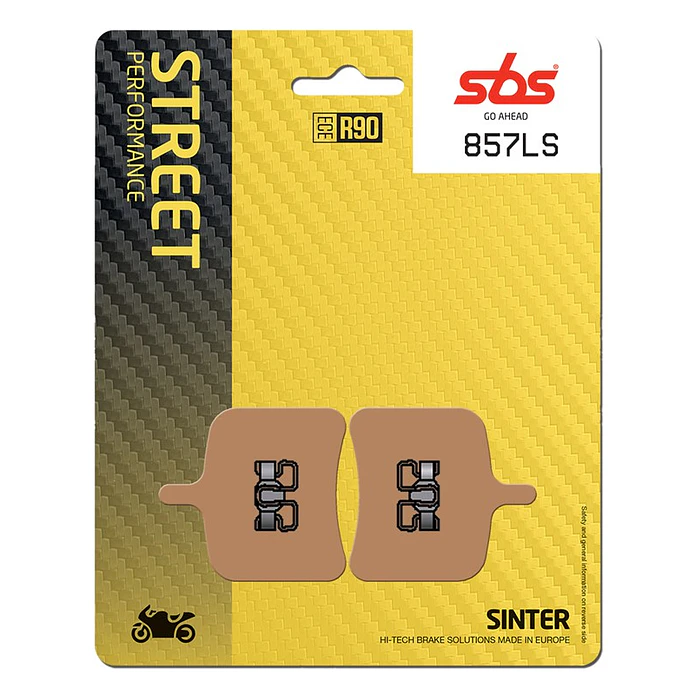 Pastilhas de Travão Trás SBS 857LS EBR RS / RX / SX, Buell R / CR 1