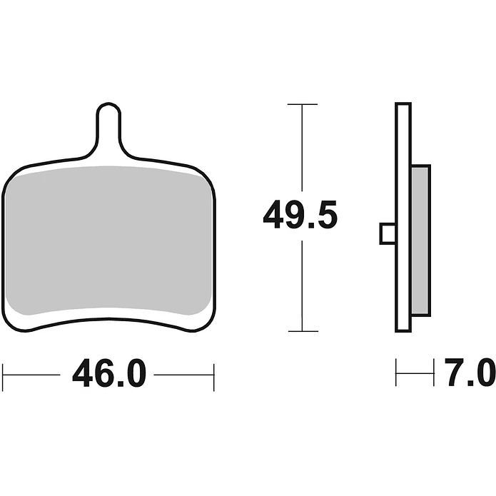 Pastilhas de Travão Trás SBS 857LS EBR RS / RX / SX, Buell R / CR 2