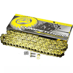Corrente 520 Dourada C/ O-Rings (120 Elos) 