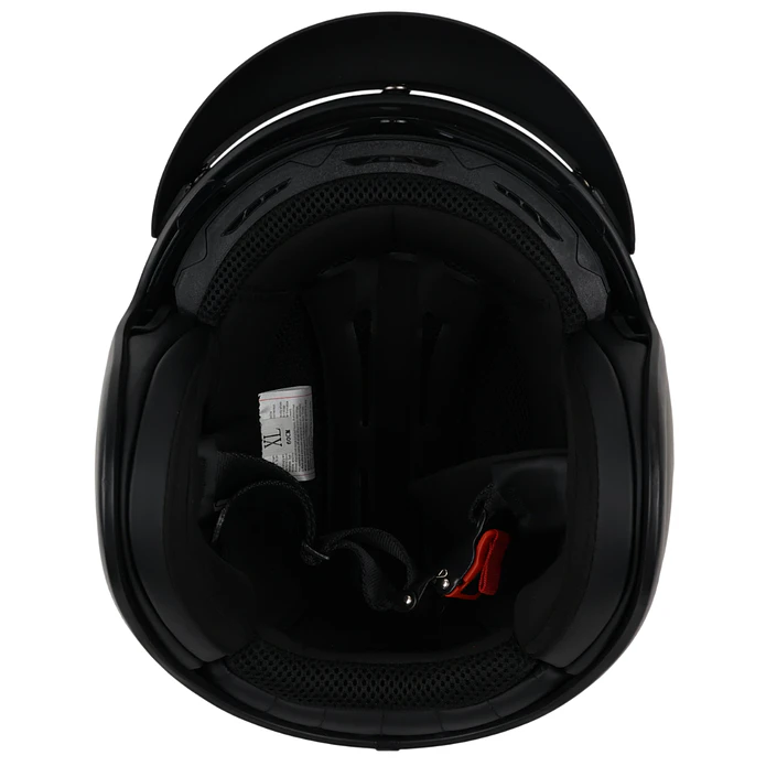 Capacete Jet Preto Mate C/ Viseira  3