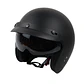 Capacete Jet Preto Mate C/ Viseira  - Thumbnail 1