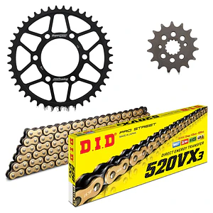 Kit de Transmissão X-Ring Dourado Kawasaki ZX6R/ZX6RR 05/06 - K0613