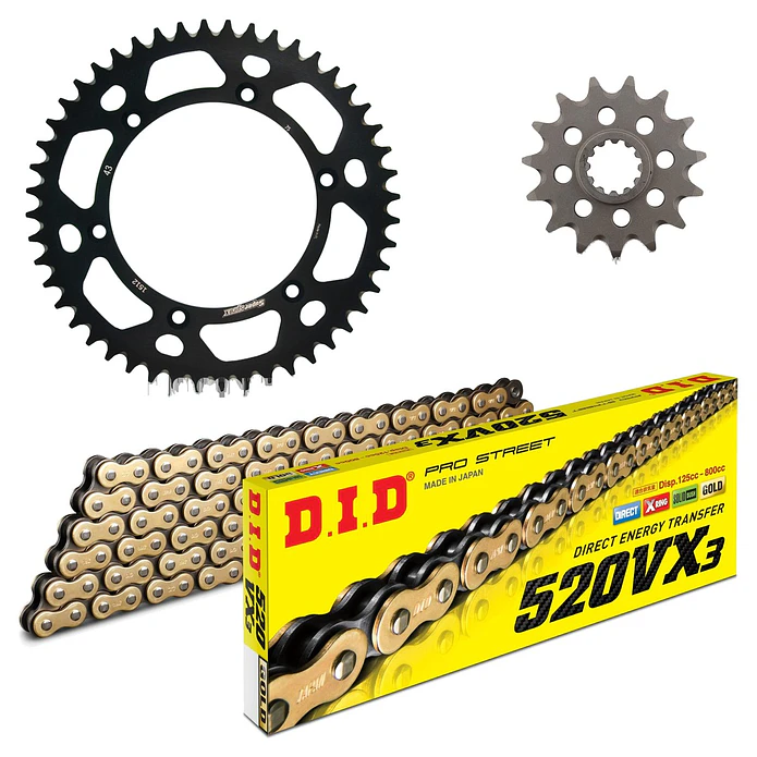 Kit de Transmissão X-Ring Dourado Husqvarna SM 610 04/07 - K1548 1