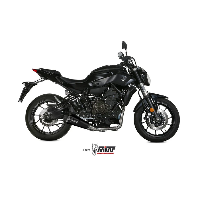 Escape Completo MIVV Delta Race Inox Preto Yamaha MT-07 2014-2020 5