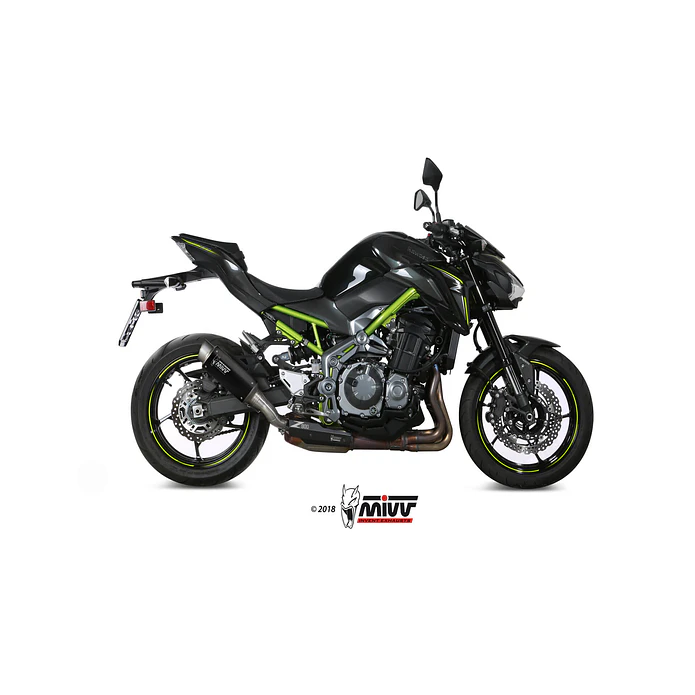 Ponteira de Escape MIVV GP Pro Inox Preto Kawasaki Z900 2017-2019 7