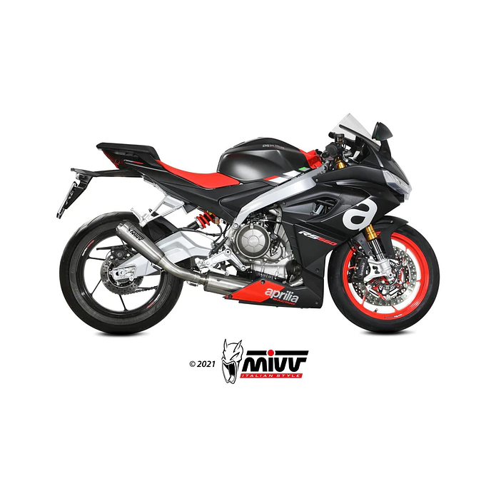 Escape Completo MIVV X-M1 Titânio Aprilia RS 660 2020-2024 A.013.LC4T 8