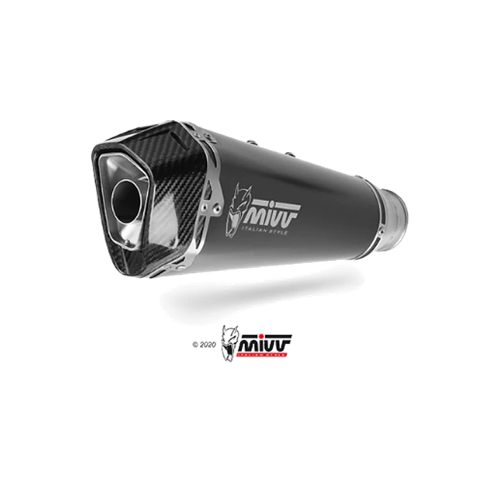 Ponteira de Escape MIVV Delta Race Inox Preto BMW F 750 GS 2018-2024 4