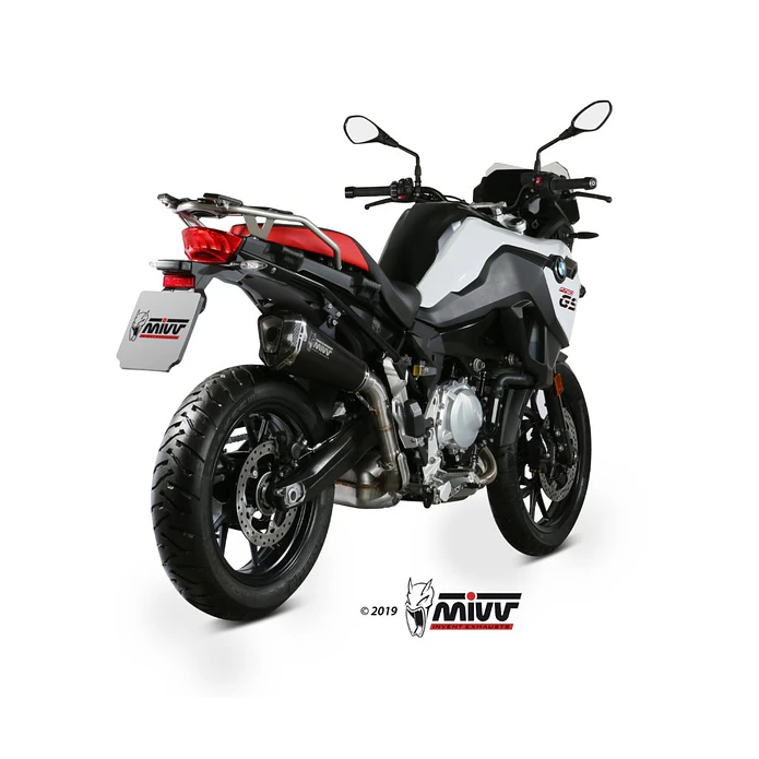 Ponteira de Escape MIVV Delta Race Inox Preto BMW F 750 GS 2018-2024 6