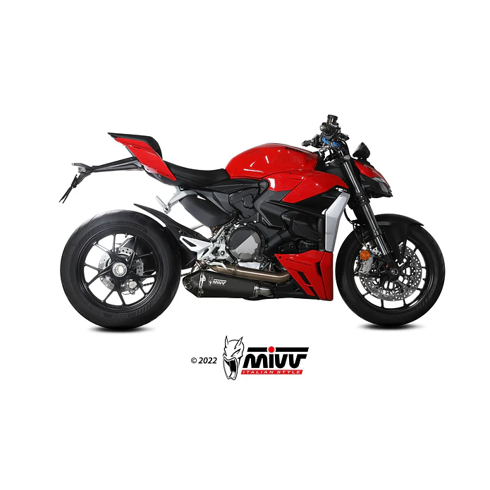 Ponteira de Escape MIVV Delta Race Inox Preto Ducati Panigale V2 6