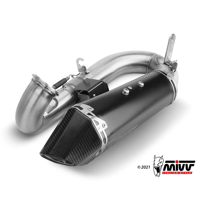 Ponteira de Escape MIVV Delta Race Inox Preto Ducati Panigale V2 9