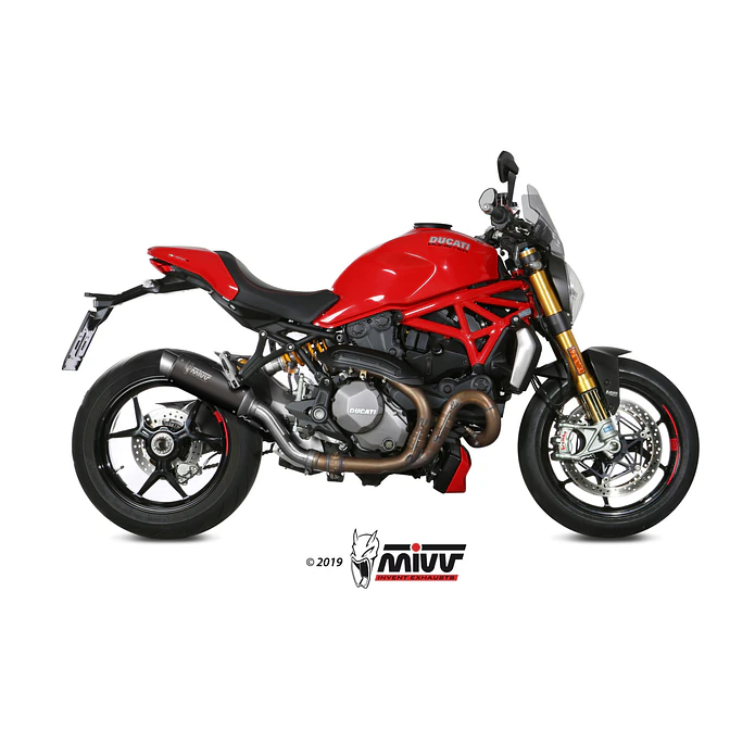 Ponteira de Escape MIVV GP Pro Inox Preto Ducati Monster 1200 5